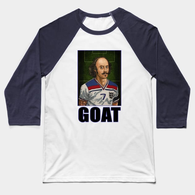 Football Art - Shakespeare (Alternate) - GOAT Bard Baseball T-Shirt by OG Ballers